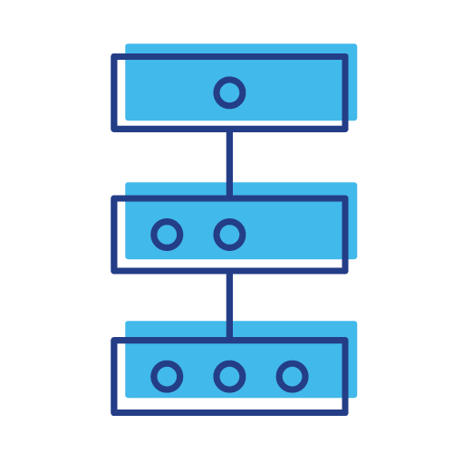 Process flow icon
